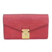 Louis Vuitton Vintage Pre-owned Laeder plnbcker Red, Dam