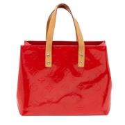 Louis Vuitton Vintage Pre-owned Laeder totevskor Red, Dam