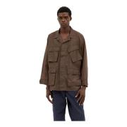 Engineered Garments Lätt Teknisk Jacka med Klassisk Stil Brown, Herr