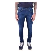 Dondup Skinny Fit Låg Midja Jeans Blue, Herr