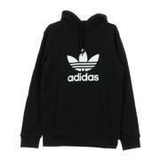 Adidas Svart Trefoil Hoodie för Män Black, Herr