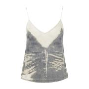 Diesel Vintage Denim Top Blue, Dam