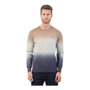 Guess Bomull Crewneck Tröja med Broderad Logotyp Multicolor, Herr