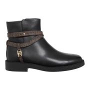 Michael Kors Stiliga Ankelboots med Remstängning Black, Dam