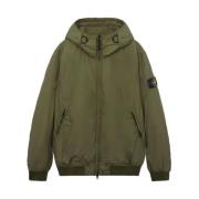 Stone Island Vindtät huva jacka Crinkle Reps R-Ny Green, Herr