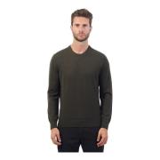 Armani Exchange Grön Crewneck Tröja Lättstickad Green, Herr