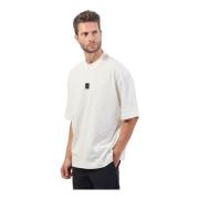 Armani Exchange Vit T-shirt med Logotyptryck White, Herr