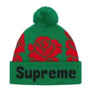 Supreme Begränsad upplaga Rose Beanie Grön Green, Unisex