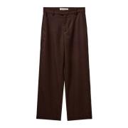 Sofie Schnoor Randiga Straight-Leg Byxor Tan/Brun Brown, Dam