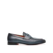 Santoni Snygga Loafers för Män Blue, Herr