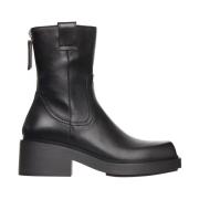 Vic Matié Pampas Läder Ankel Boot Black, Dam