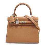 Hermès Vintage Pre-owned Canvas handvskor Brown, Dam