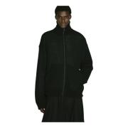 Yohji Yamamoto Ullblandad Fickblus Black, Herr