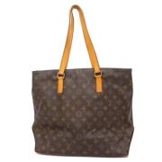 Louis Vuitton Vintage Pre-owned Tyg totevskor Brown, Dam