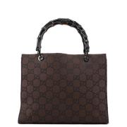 Gucci Vintage Pre-owned Canvas gucci-vskor Brown, Dam