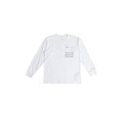 MM6 Maison Margiela Vit långärmad bomullst-shirt White, Herr