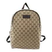 Gucci Vintage Pre-owned Canvas gucci-vskor Beige, Dam