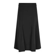 Masai Elegant Svart Kjol Maseung Stil Black, Dam