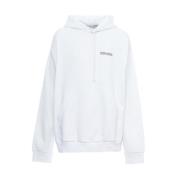 Marcelo Burlon Svart Eagle Hoodie White, Herr