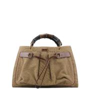 Gucci Vintage Pre-owned Bomull handvskor Beige, Dam