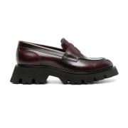 Santoni Klassiska läderloafers Brown, Dam