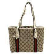 Gucci Vintage Pre-owned Canvas totevskor Beige, Dam