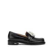 Mach & Mach Klassiska Svarta Loafers Black, Dam