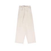 The New Society Vida Ben Herringbone Twill Tokyo Byxa White, Dam