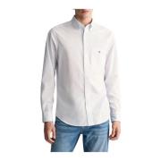 Gant Poplin Banker Skjorta White, Herr