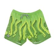 Octopus Badshorts i Kiwi/Lime Färg Green, Herr