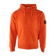 Stone Island Orange Bomullströja för Män Orange, Herr