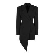 Alexander Wang Snygg Asymmetrisk Blazer Klänning Black, Dam