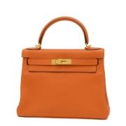 Hermès Vintage Pre-owned Laeder handvskor Orange, Dam