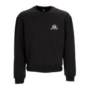 Dolly Noire Svart Crewneck Sweatshirt med Logotyptryck Black, Herr