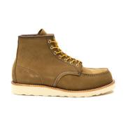 Red Wing Shoes Gröna platta skor Moc 8881 Green, Herr