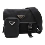 Prada Vintage Pre-owned Tyg prada-vskor Black, Dam