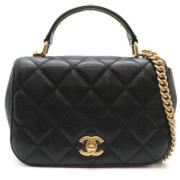 Chanel Vintage Pre-owned Laeder chanel-vskor Black, Dam