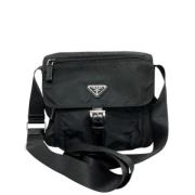 Prada Vintage Pre-owned Tyg prada-vskor Black, Dam