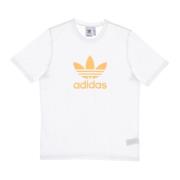 Adidas Klassisk Trefoil Herr T-shirt Vit/Orange White, Herr