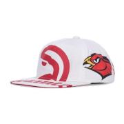 Mitchell & Ness Atlanta Hawks Flat Skärm Keps White, Herr