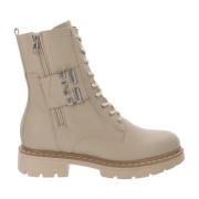 Nerogiardini Läder Ankelboots för modeälskare Beige, Dam