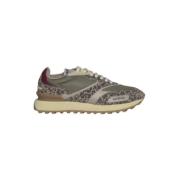 Ghoud Leopard Låg Topp Sneakers Gray, Dam