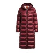 Parajumpers Quiltad Aubergine Jacka med Huva Brown, Dam