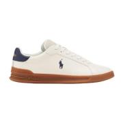 Polo Ralph Lauren Vita Avslappnade Lädersneakers White, Herr