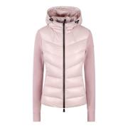 Moncler Quiltad Fleece Nylon Jacka Pink, Dam