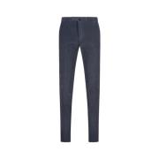 Incotex Blå Corduroy Slim Fit Byxor Blue, Herr