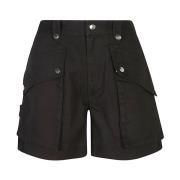 Isabel Marant Étoile Högmidjade Svarta Shorts Black, Dam