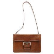 Prada Vintage Pre-owned Laeder handvskor Brown, Dam