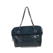 Chanel Vintage Pre-owned Nylon chanel-vskor Black, Dam