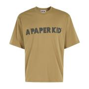 A Paper Kid Casual Jersey T-shirt Green, Herr